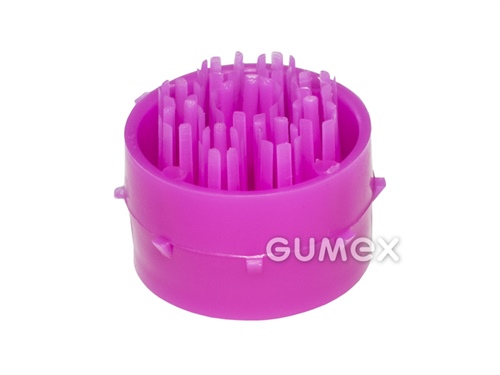 Kartáčik RINGO, pre zasunutie do rohože OCTOMAT, hrúbka 23mm, 47°ShD, hustota 919 kg/m3, LDPE, -35°C/+45°C, fialový